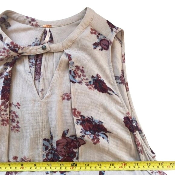 Free People Tree Swing Tunic Top Trapeze Floral Dress Size M - Picture 12 of 16